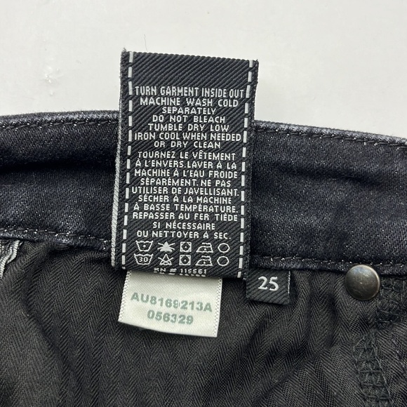 7 For All Mankind Cropped High Waist Vintage Straight Size 25 - Picture 11 of 16